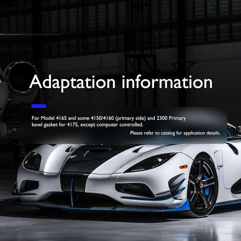 OXCANO 108-83-2 Fuel Bowl Gaskets Compatible with Holley 2300 4150 4160 4500 Two Circuit Carburetors Rebuild Kit (10pack) - Image 3